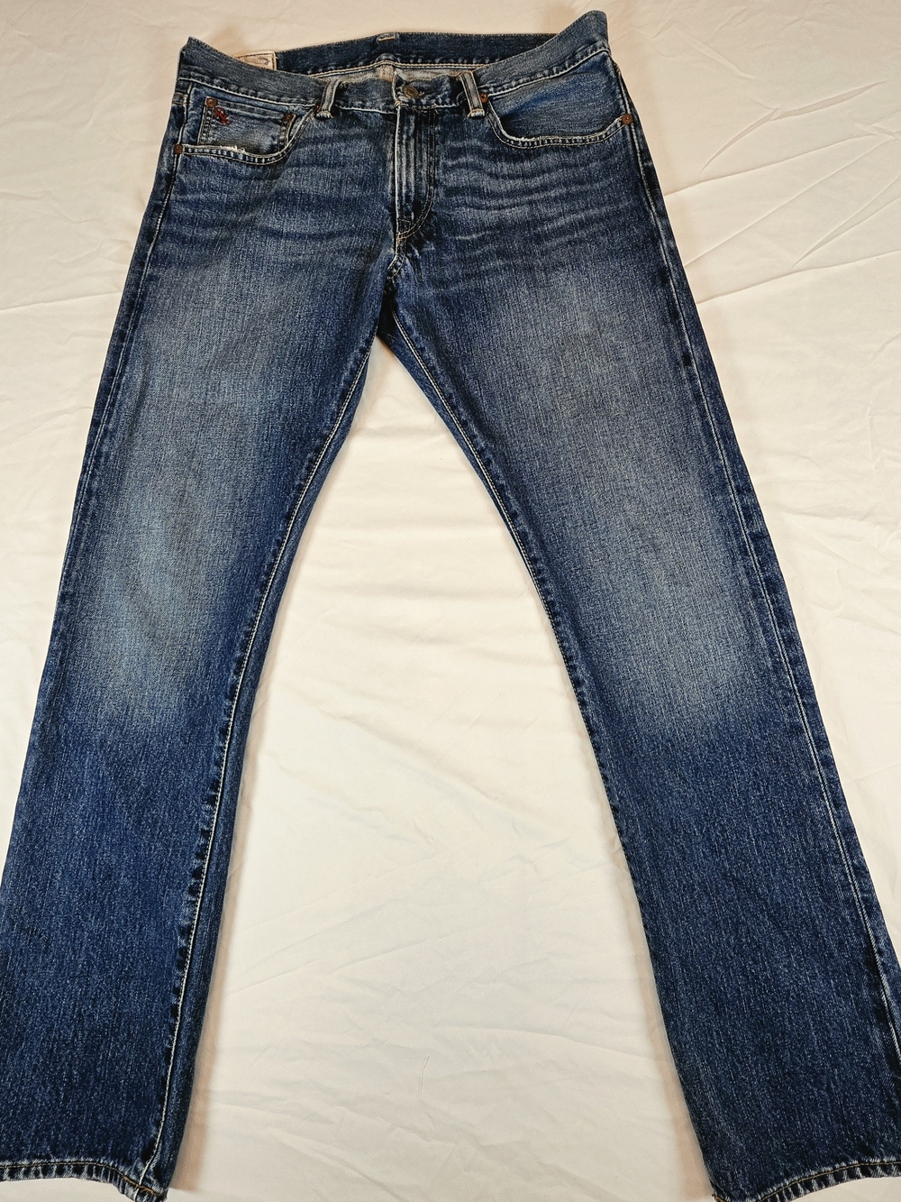 Polo Ralph Lauren Authentic Dungarees Jeans 32x30 Medium Wash Straight Leg